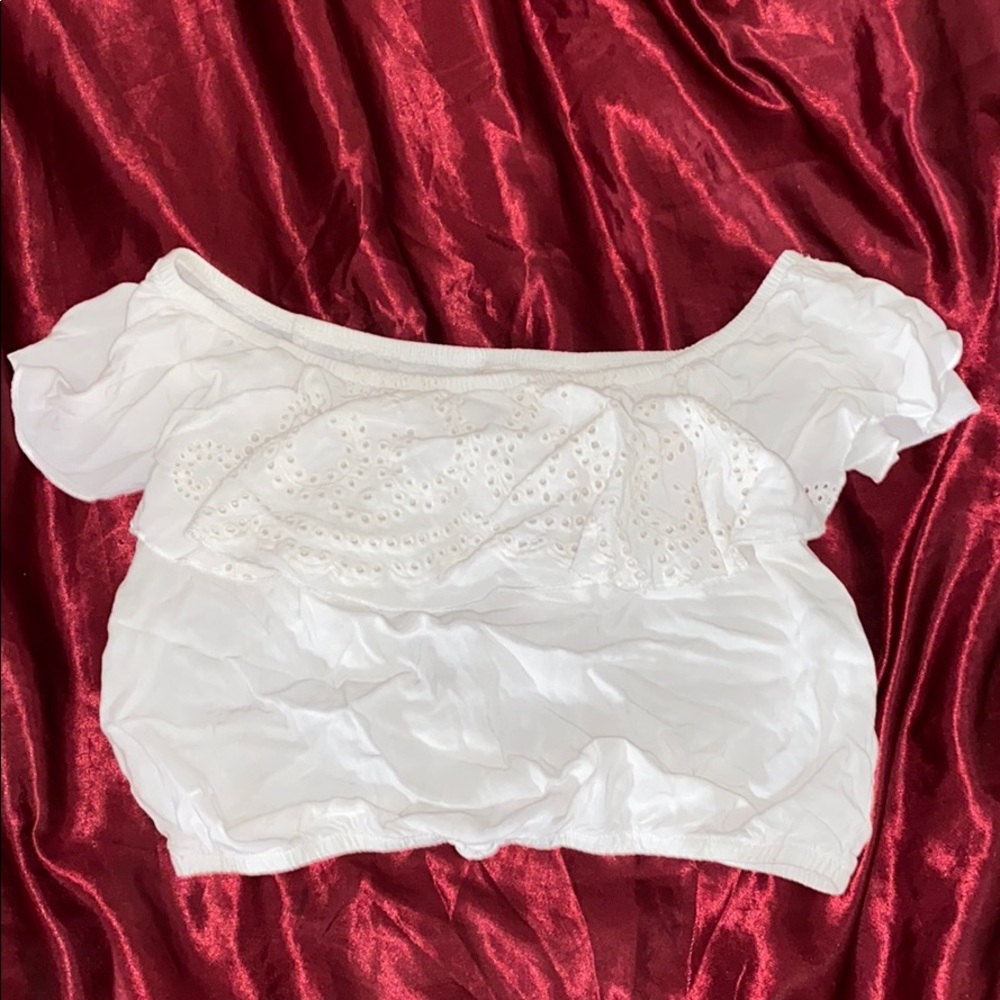 off the shoulder crop top